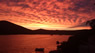 Red sky at West - Dalmatia Trogir cloudy red sky