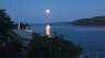 Moon from apartments in Croatia Dalmatia